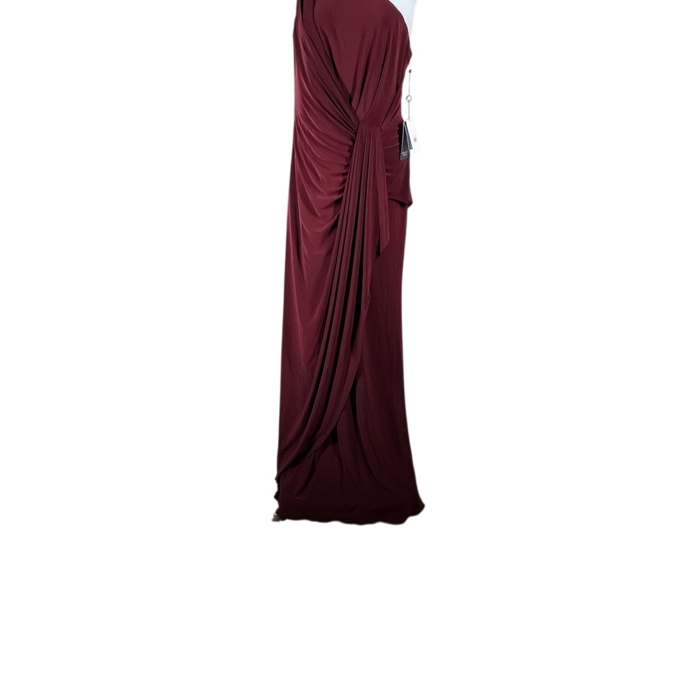 ADRIANNA PAPELL ONE SHOULD MAXI DRESS - Picture 7 of 10